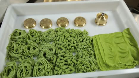 preparación de la pasta verde