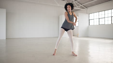 art, music and energy with a woman in a dance