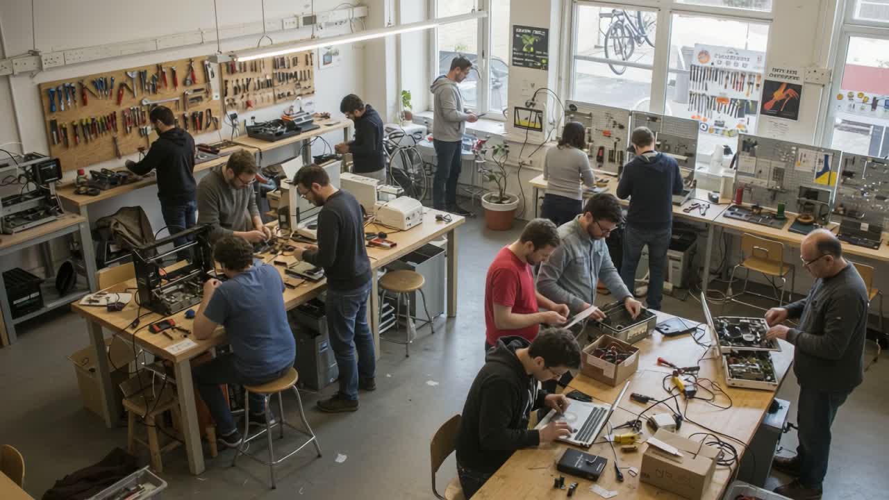 Collaboration in a Makerspace: Engaged Individuals Working on Creative Projects in a Collaborative Workshop Setting with Innovative Tools and Technologies