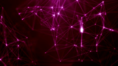 plexus abstracto de red títulos de tecnología ciencia de fondo bucle