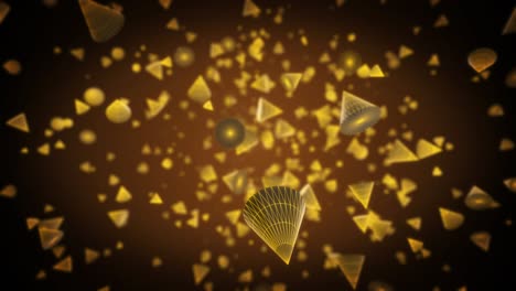 looping wireframe cones