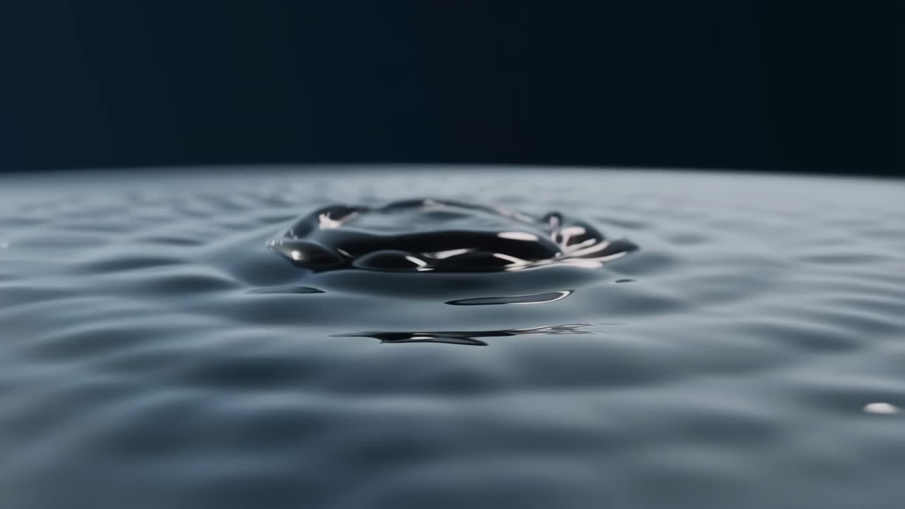 Ripples on a Dark Liquid Surface