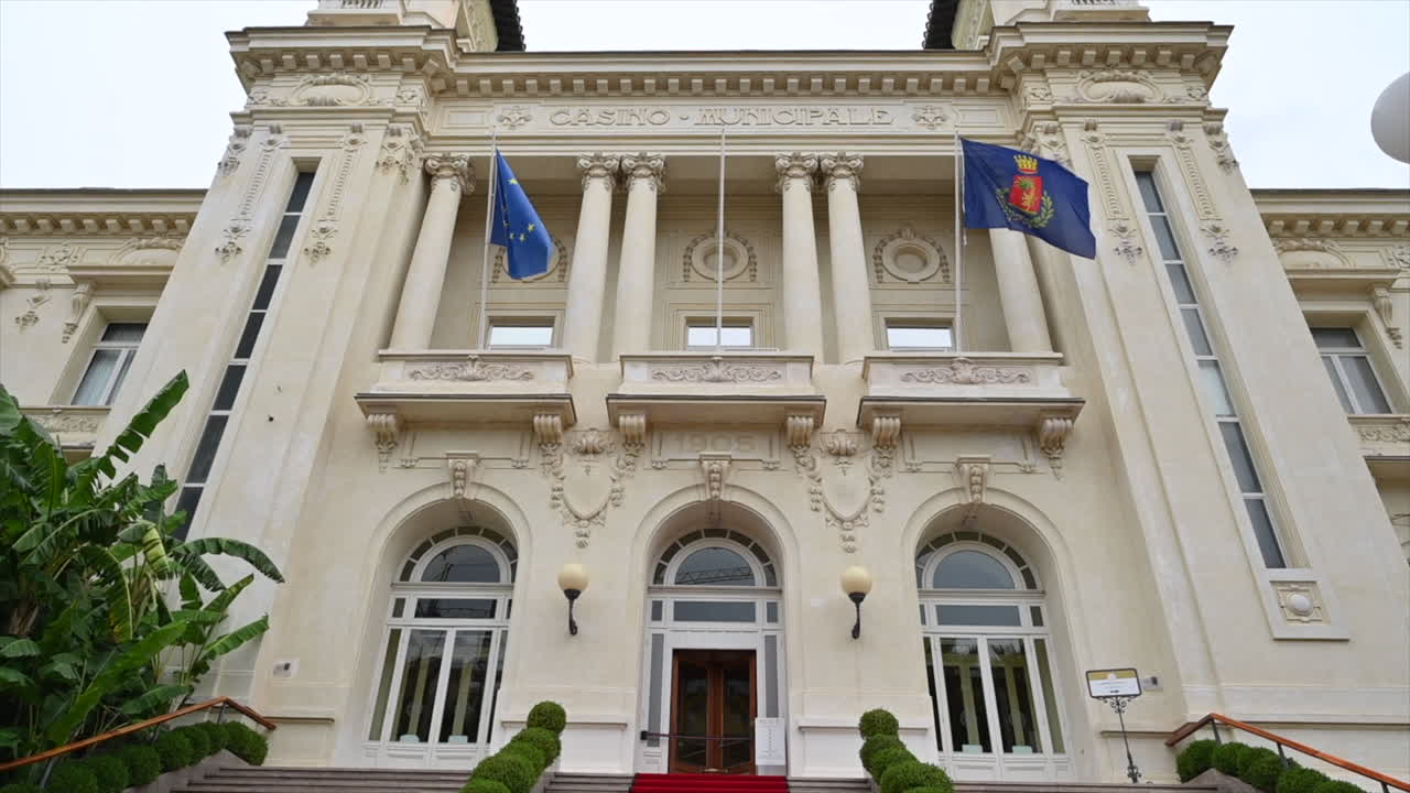 Casino building in Sanremo city, Italy