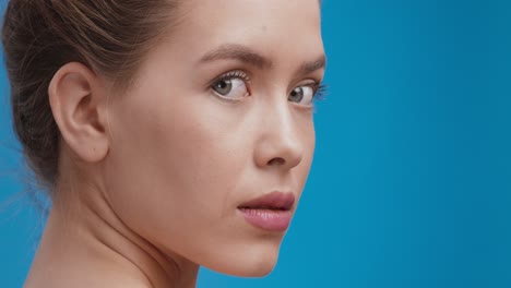 close-up portrait of a woman