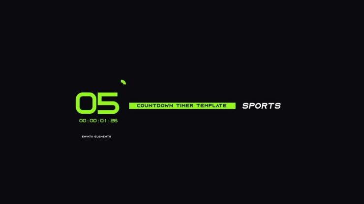 Countdown Timer Template for Sports Videos