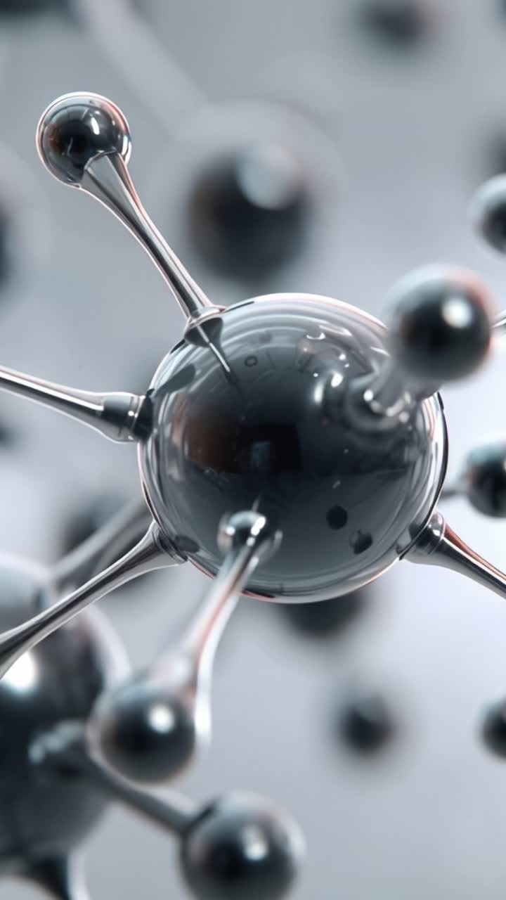 An Intricate Network of Molecules Showcasing Their Structural Complexity and Dynamic Interactions in a High-Resolution Scientific Visualization