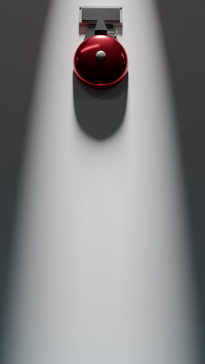 Red Back To School On The Wall Ringing For The Beginning