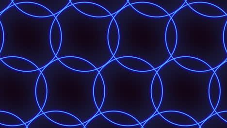 seamless neon circles pattern on black gradient