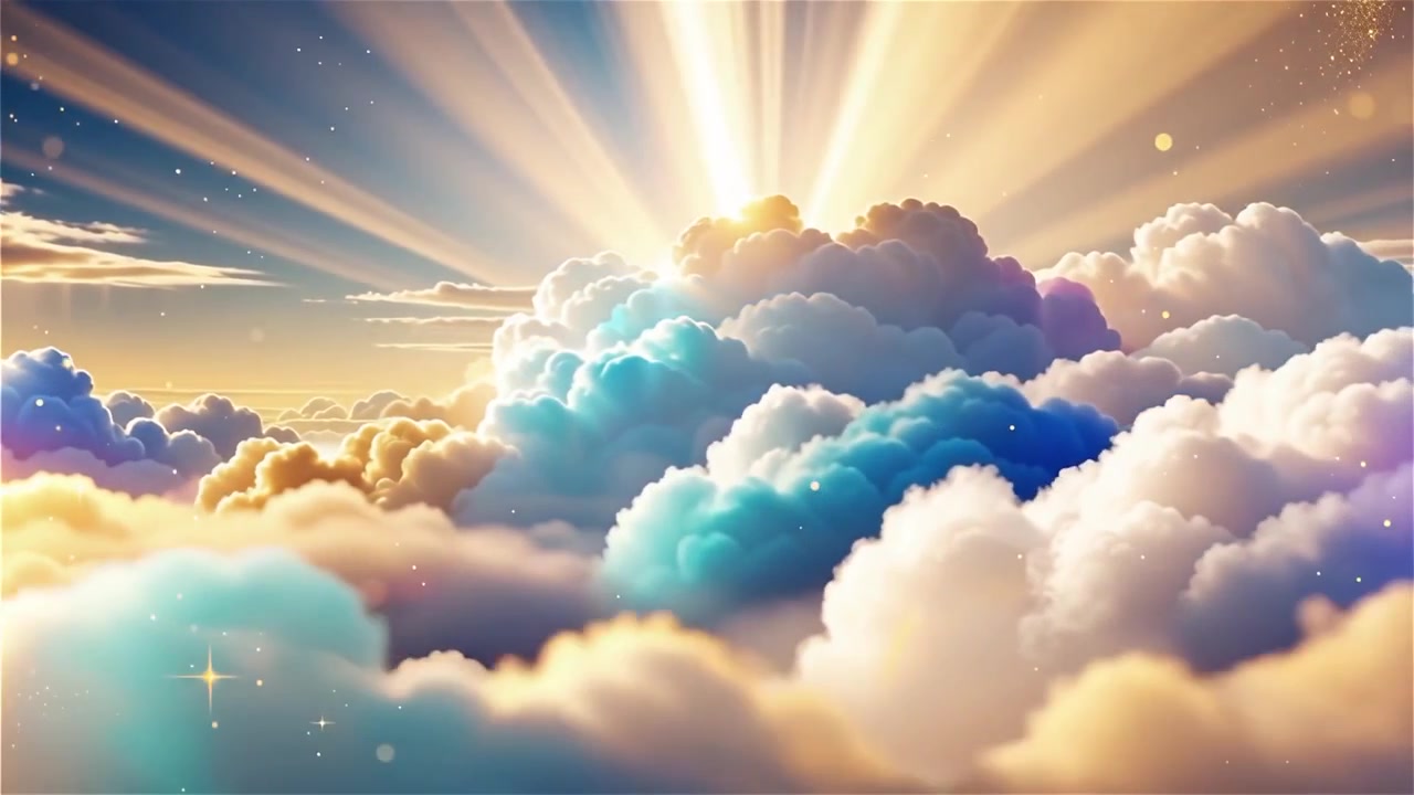 Sfondo di Adorazione Cristiana con Luce Celeste