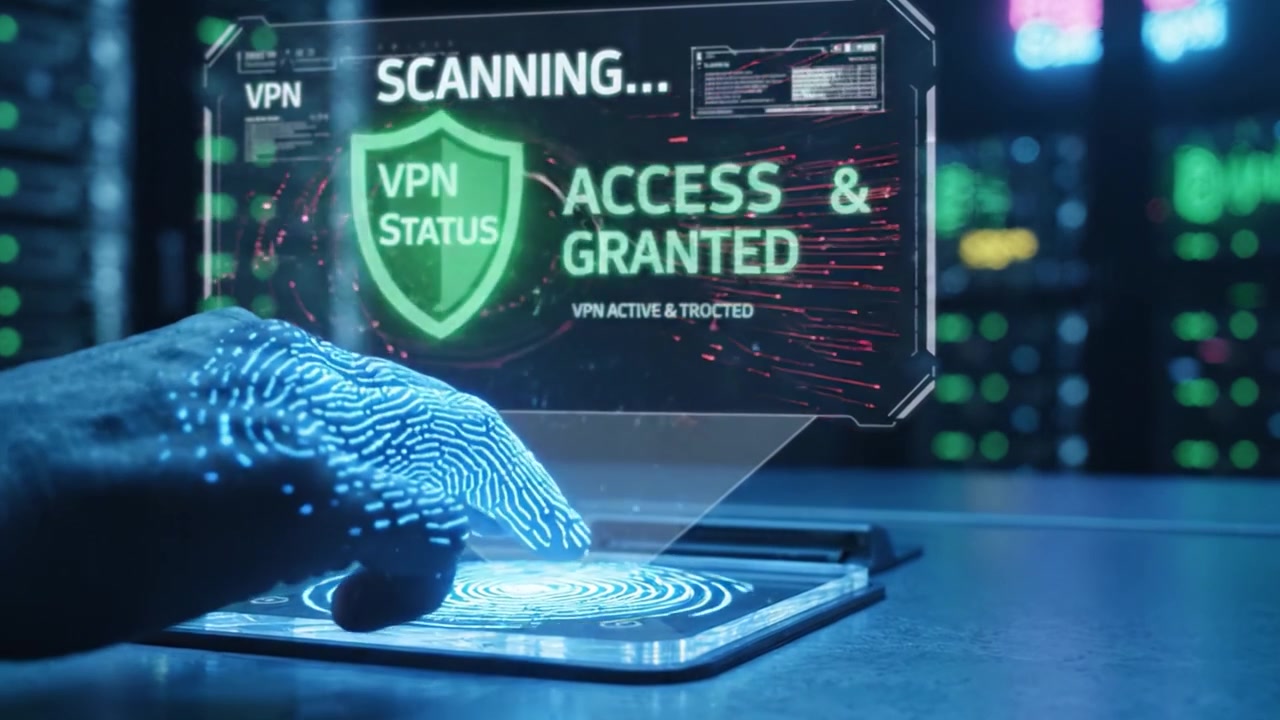 Advanced Network Security: Examining VPN Status Through Scanning and Access Confirmation Process in a Digital Environment with Enhanced Data Visualization