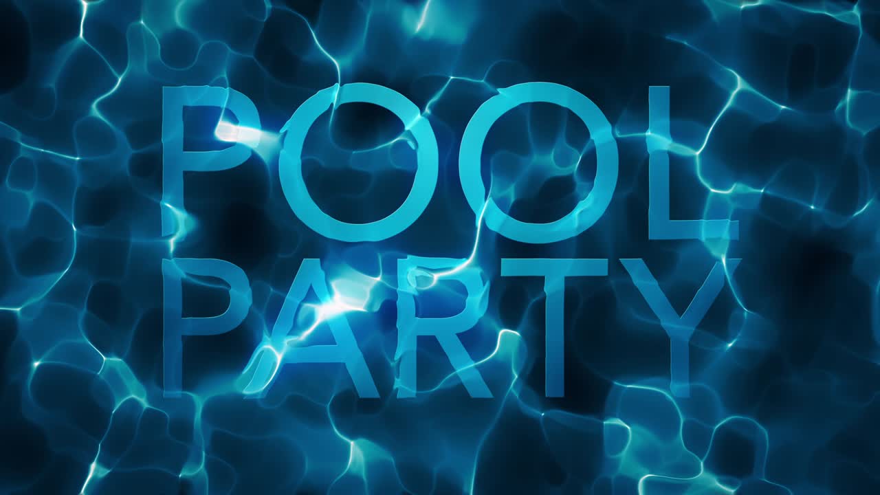 프랙탈 수영장 파티 제목 추상적인 물 루프