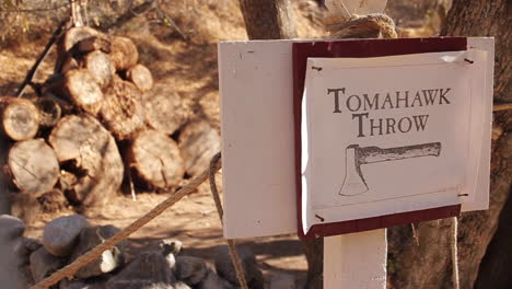 tomahawk throw target practice