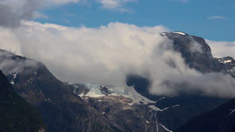 glacier kjenndalsbreen beautiful nature norway.