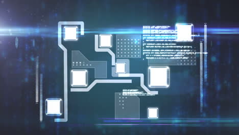 circuit board interface screen