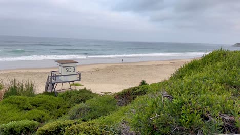 A-beautiful-beach-in-Dana-Point,-California