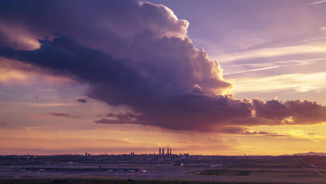 atardecer visto desde paracuellos del jarama