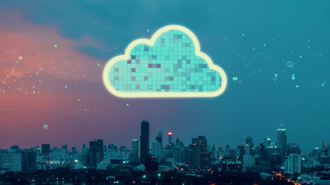 tecnología de computación en la nube y almacenamiento de datos en línea para el intercambio de datos de alteración