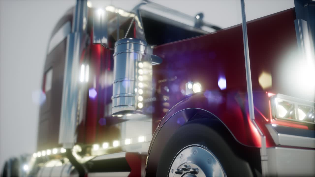 trayectoria de camión estadounidense brillante