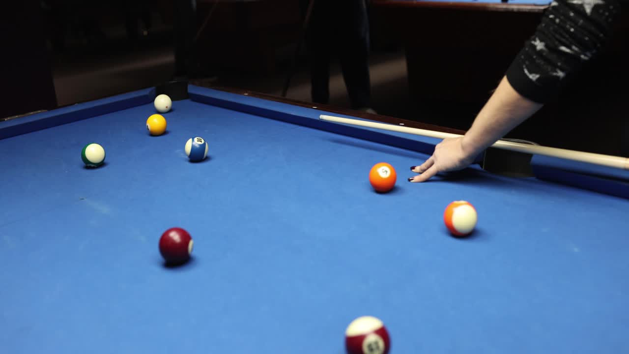 Pool Table with Billiard Balls
