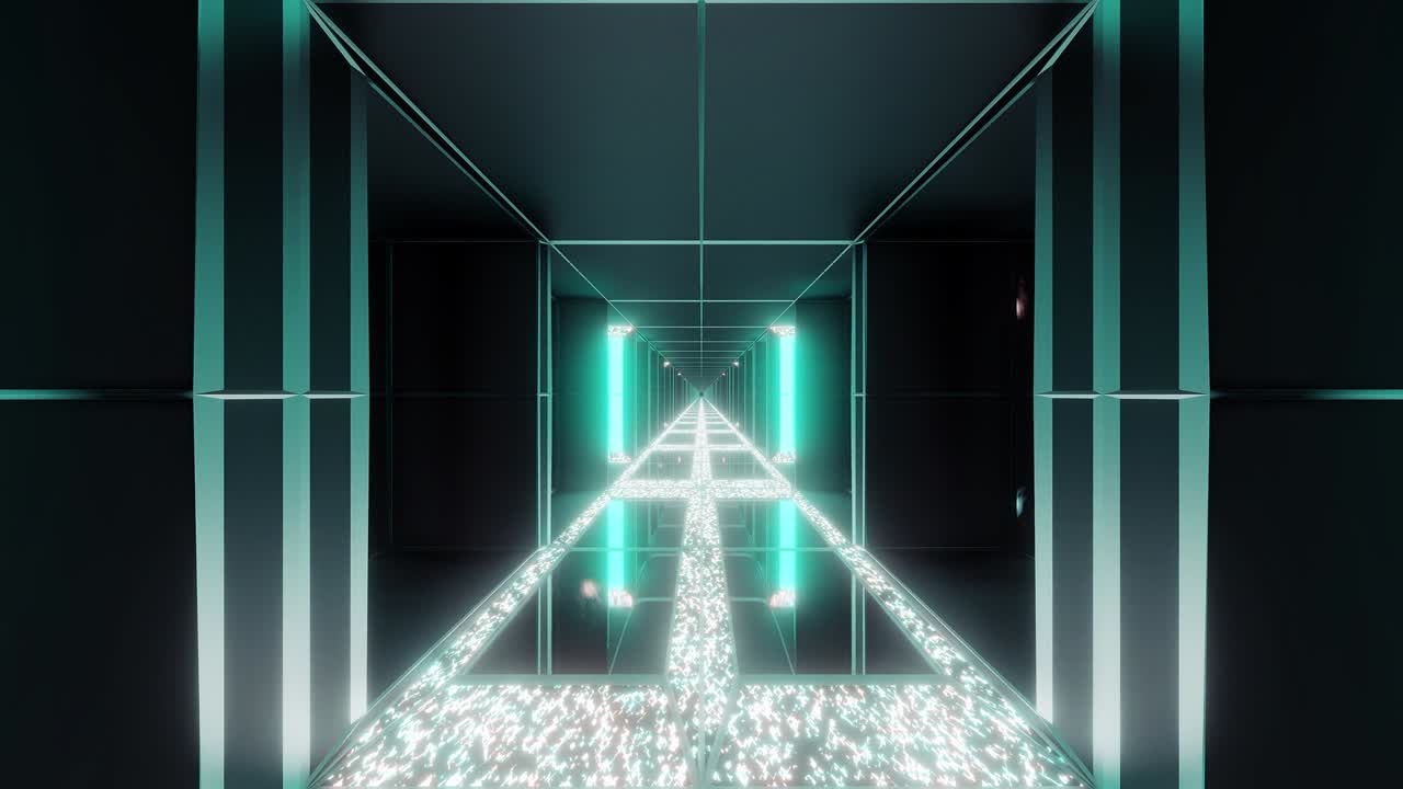 templo espacial futurista de ciencia ficción con diamantes brillantes textura navideña ilustración en 3d fondo de movimiento papel tapiz en vivo bucle de vj visual