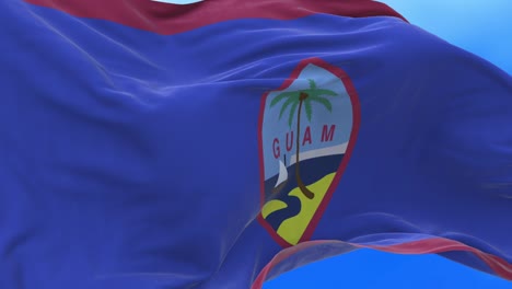 seamless loop of guam flag.