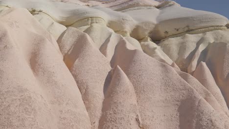 natural weather erosion soft tuff sandstone rock formations cappadocia