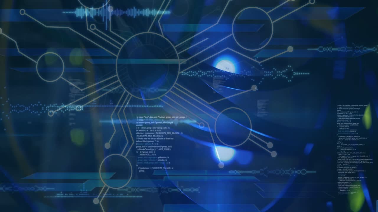 연결 네트워크의 애니메이션과 서버  ⁇ 을 통한 데이터 처리