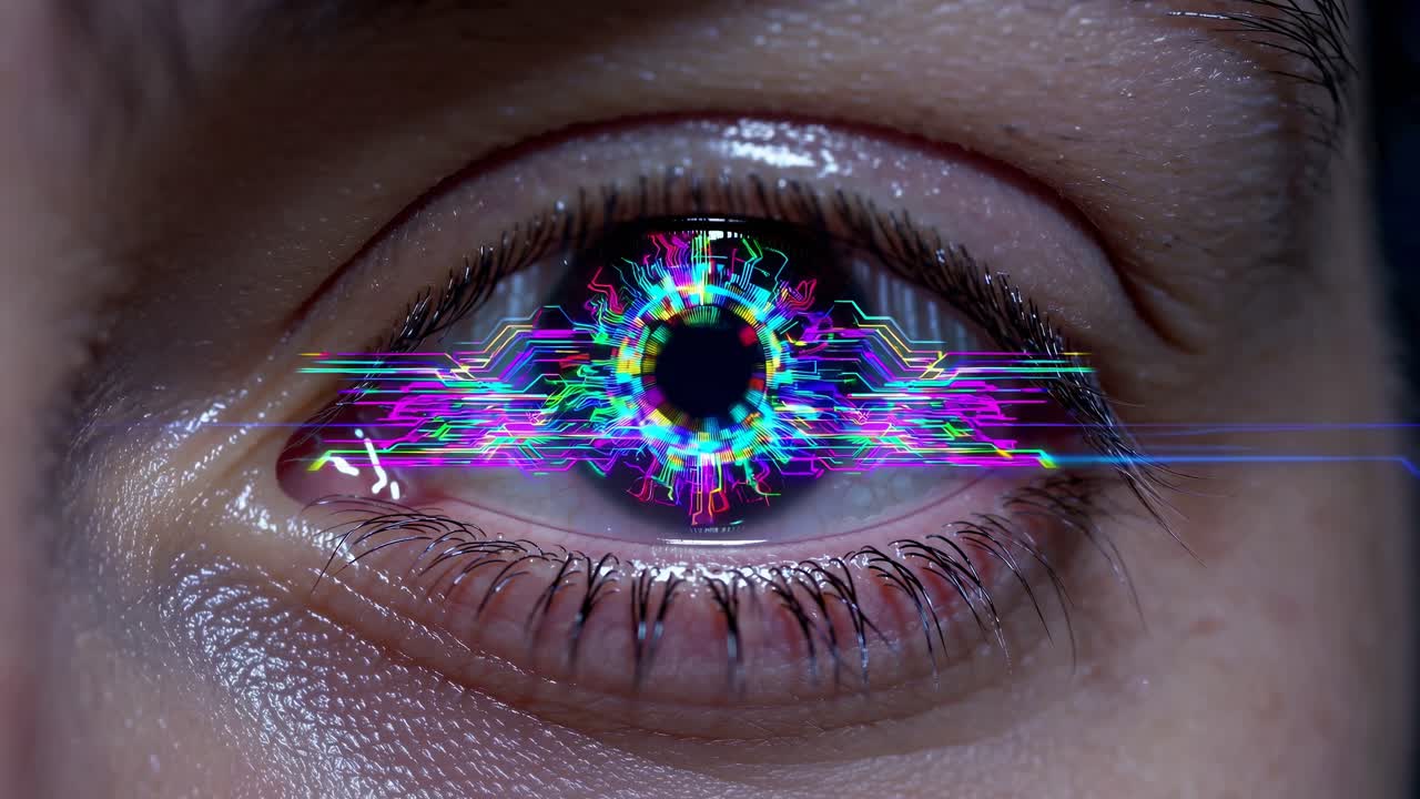 Cyberpunk Augmented Reality Eye