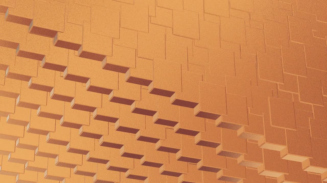 abstracto geométrico rosa fondo dorado azulejos de papel de aluminio textura de bucle sin costura fondo renderizado en 3d