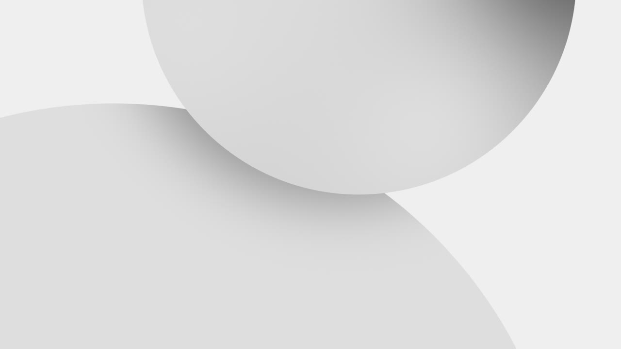 Clean Abstract Background with Moving White and Gray Shapes