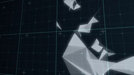 animation von netzwerken von verbindungen über den netzhintergrund
