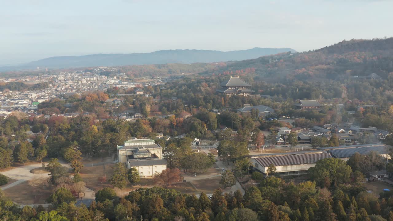 나라 공원, 나라, 일본에서 todaiji 사원의 조감도