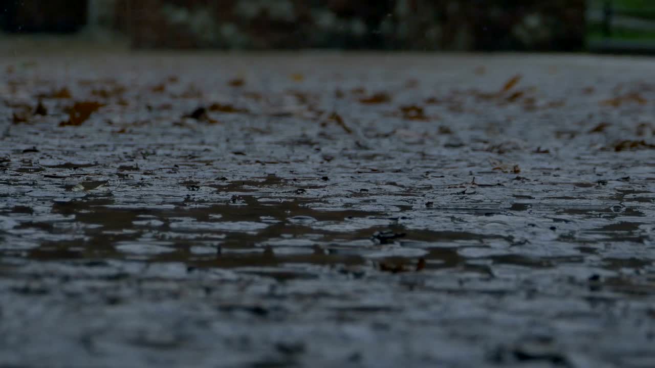 Raining on Muddy Pavement