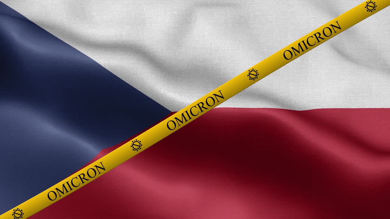 오미크론 변종과 체코 국기 금지 줄무