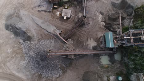 cantera para la minería vista aérea