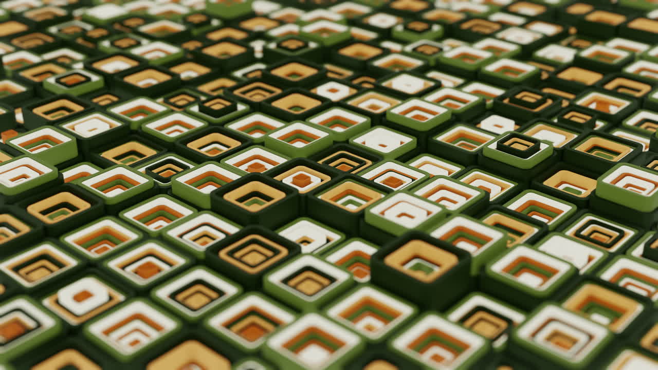 Abstract Geometric Pattern of Layered Squares