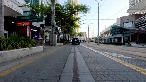 daytime street scenes in gold coast, australia