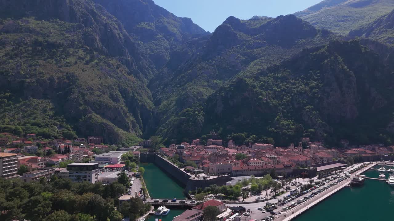 Tivat Montenegro old city aerial view
