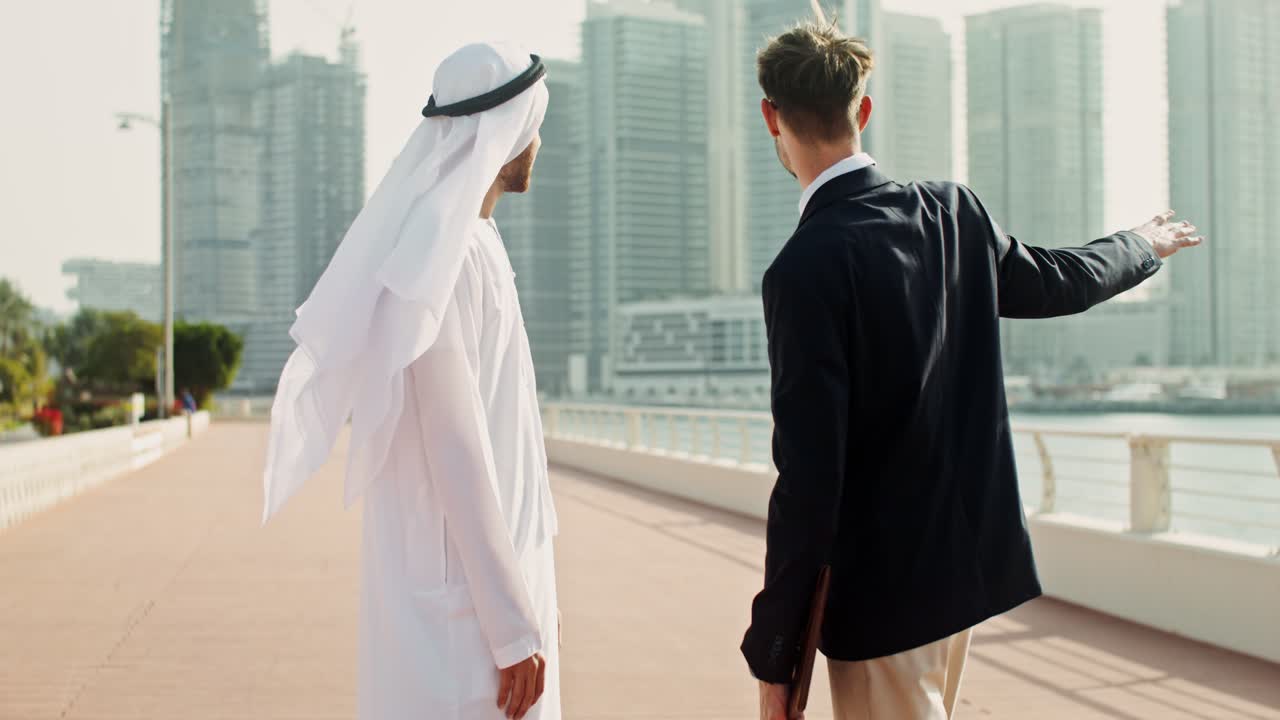 두바이에서 비즈니스 회의