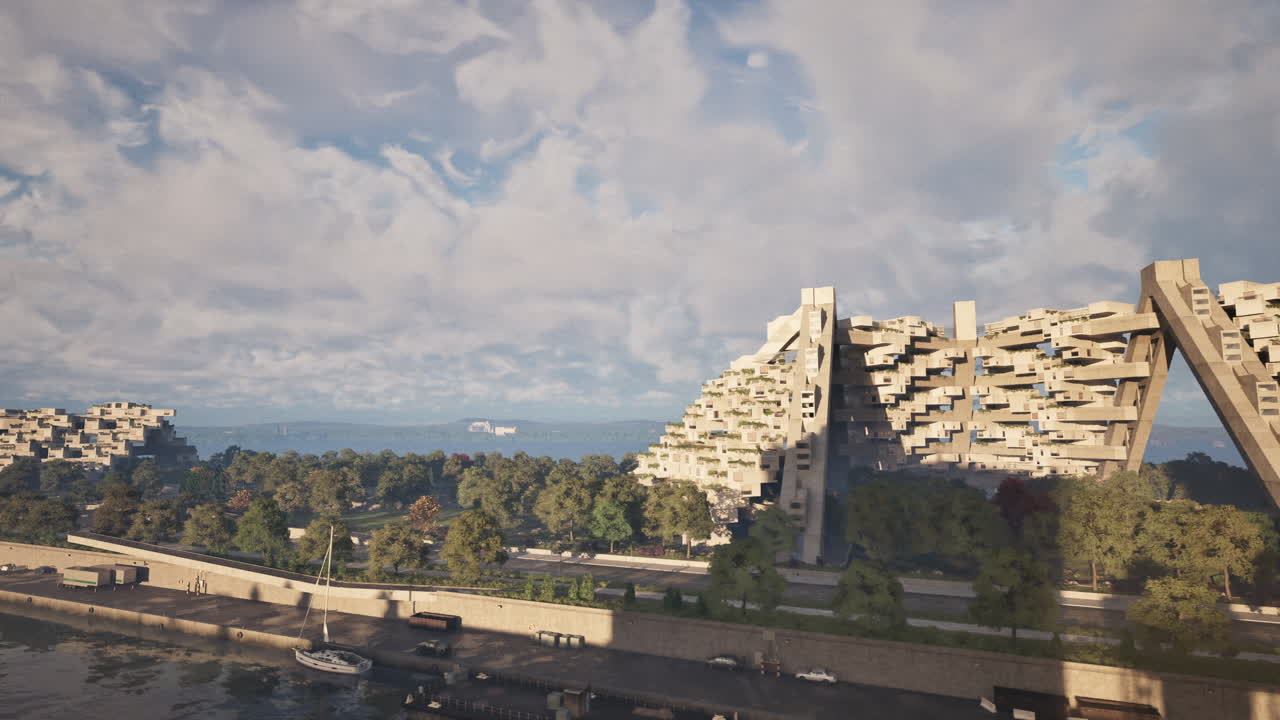 67: 몬트리올의 미래의 콘크리트 주택 단지