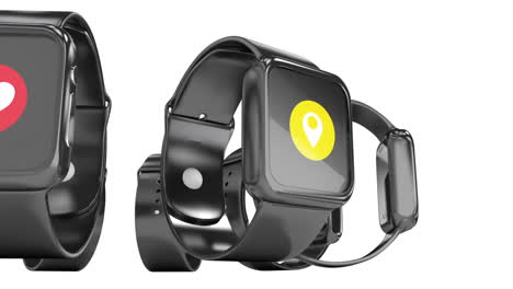 Futuristic-smartwatch-with-different-icon