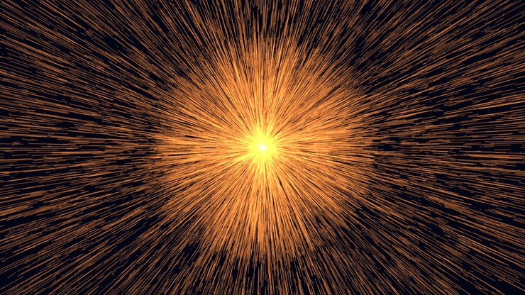 Radiant burst a mesmerizing explosion of light amidst darkness