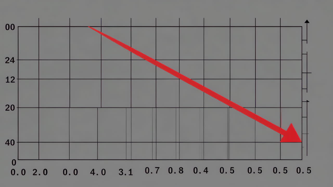Red Line Graph on Grid