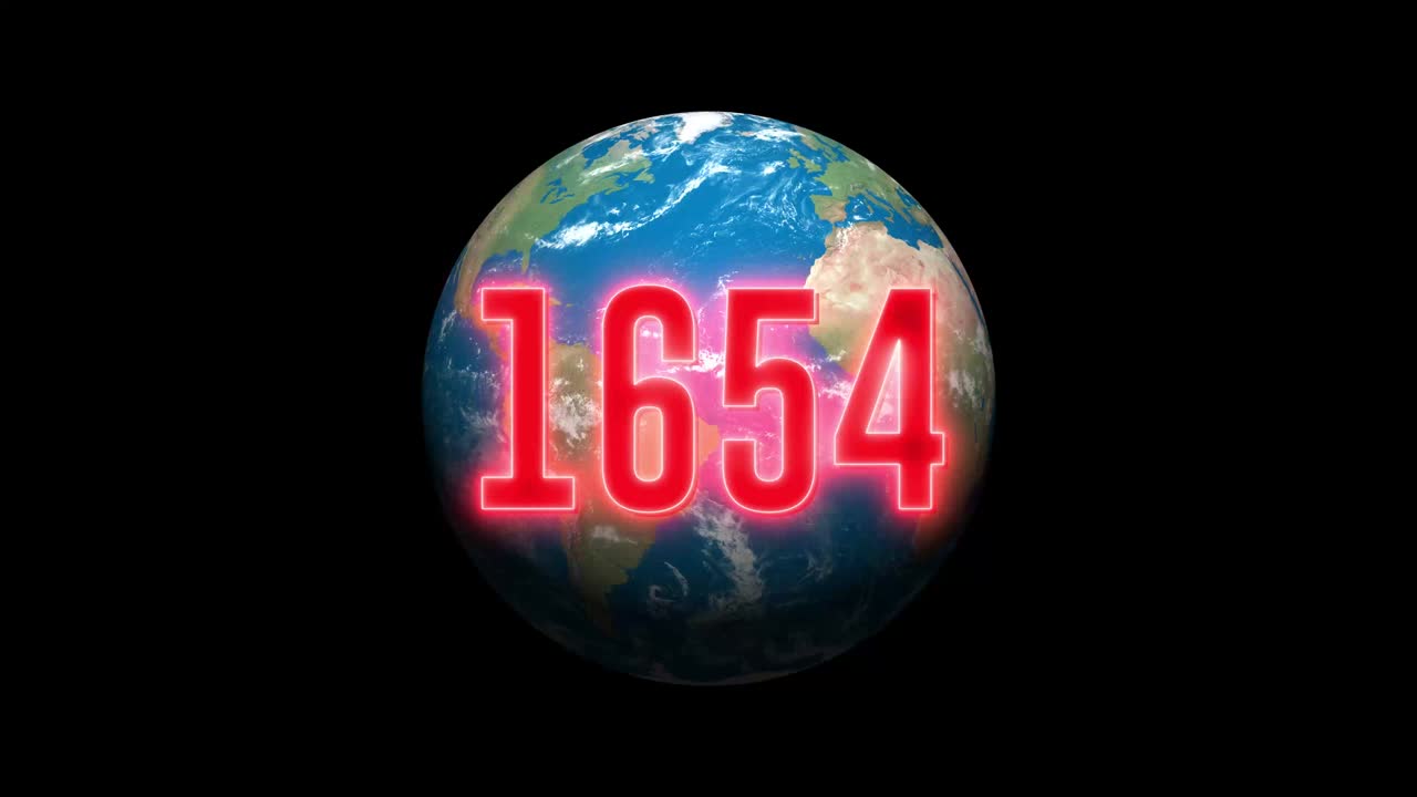 지구 행성의 진화에 대한 애니메이션, 세계, 세계의 시간 경과