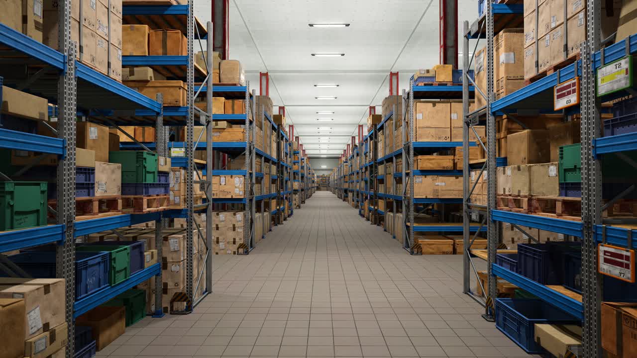 Warehouse, Logistic Distribution Industrial Interior