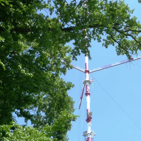 big television and radio tower