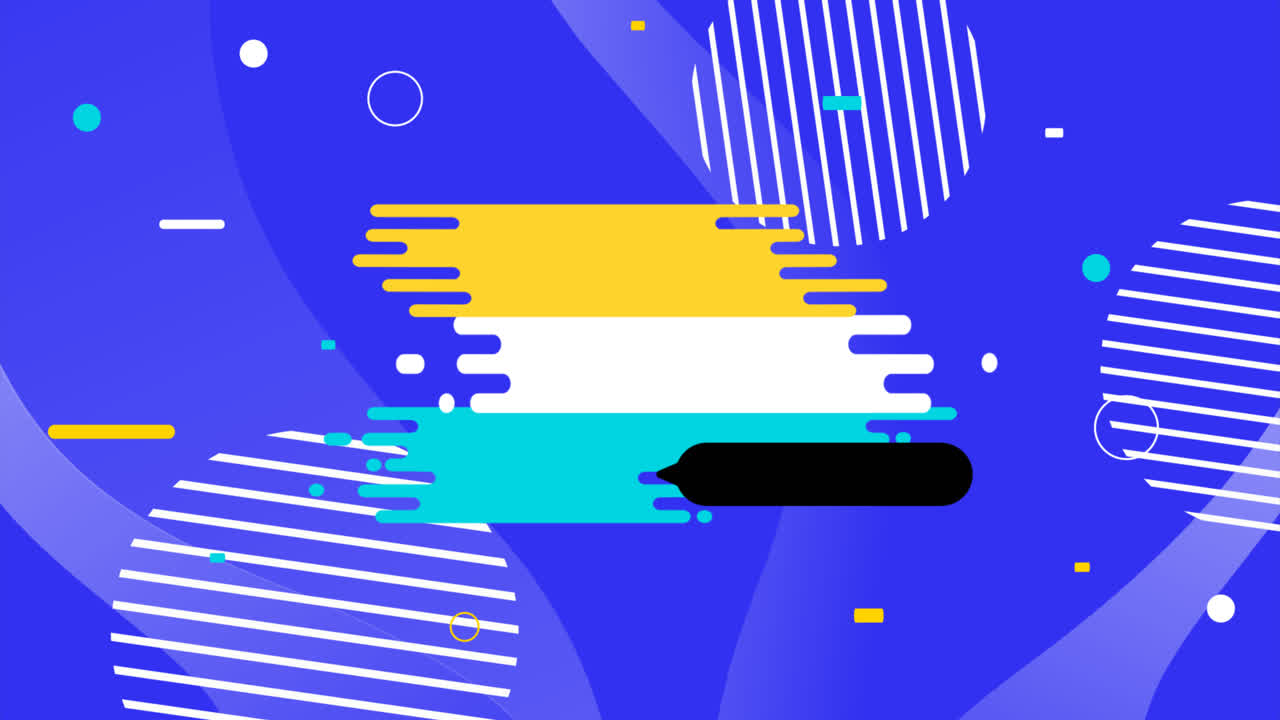 평평한 디자인의 모션 그래픽 블랙 프라이데이 배너