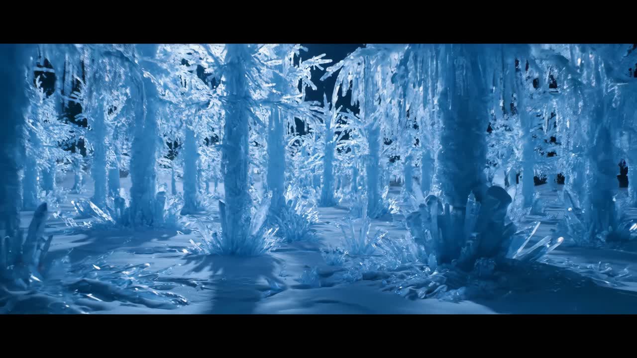 Frozen Crystal Landscape