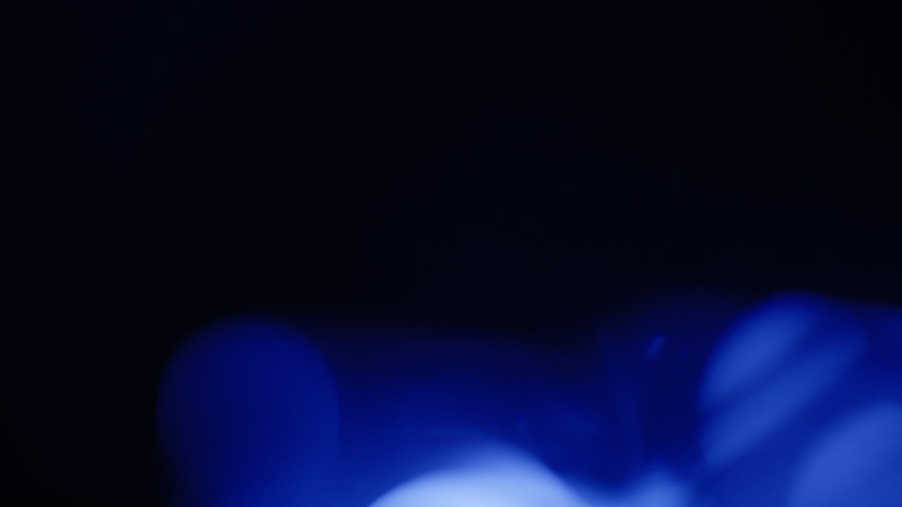 Ambulance Lights Leaks Blue Red And White Color Flashing On Black