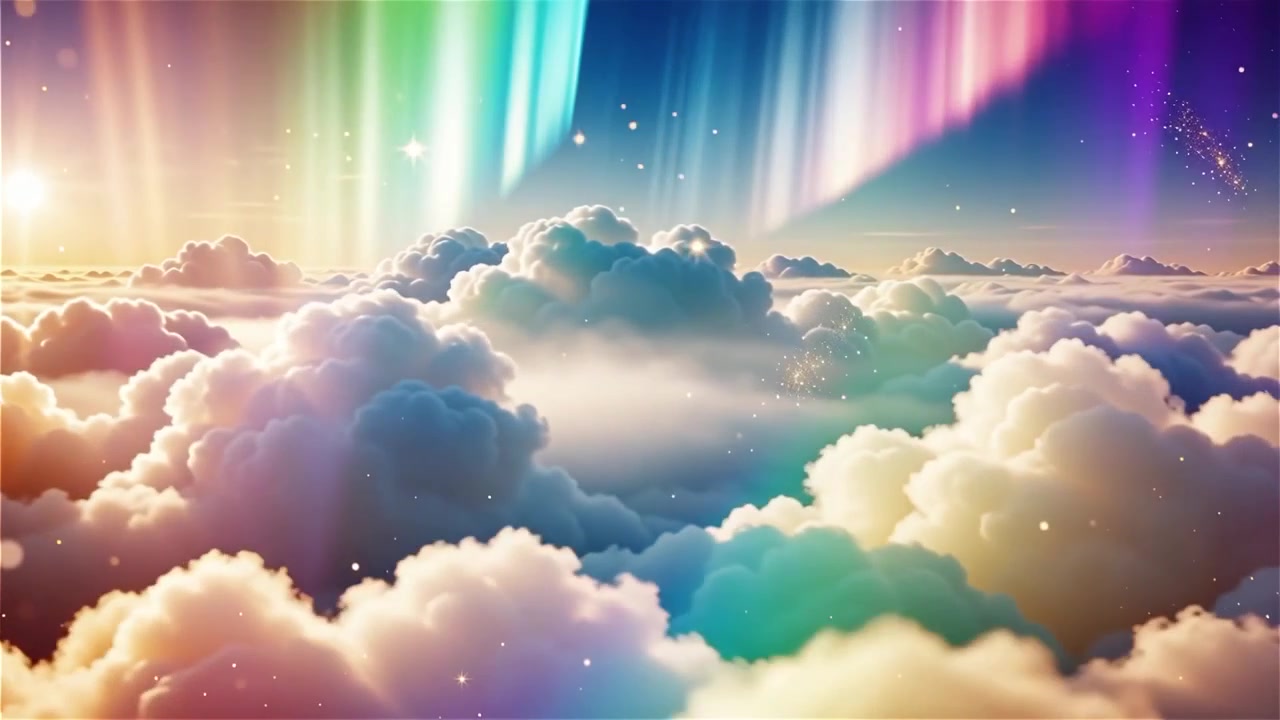 Christian Heavenly Light Worship Background